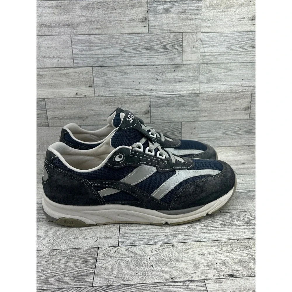 SAS Tour Mesh Navy Silver Walking‎ Shoes Women Sz 9M F9920568 5